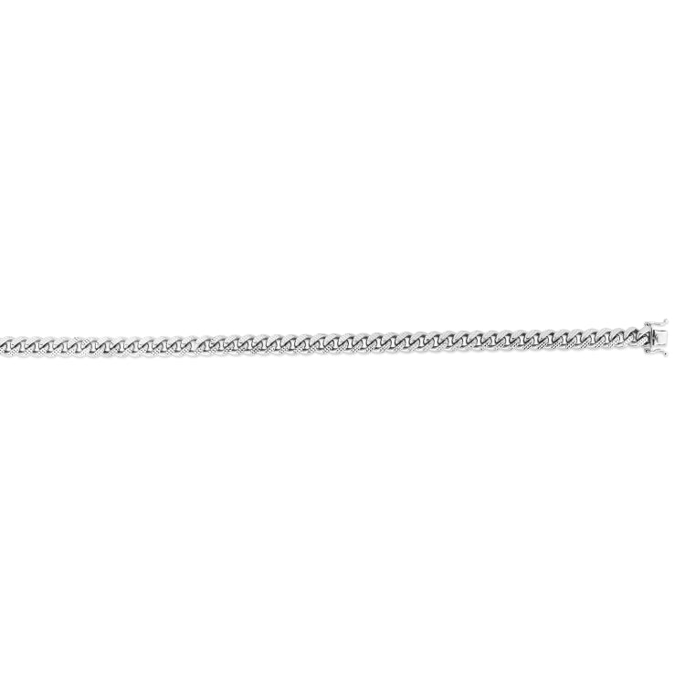 Silver 6.3Mm Pyramid Miami Cuban Chain