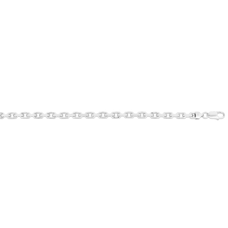Silver 6Mm Diamond Cut Anchor Chain