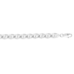 Silver 8Mm Concave Mariner Chain