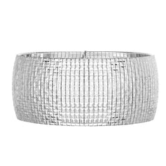 Silver 30Mm Diamond Cut Cubetto Bracelet