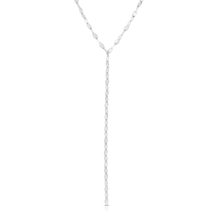 Silver Marina Link Y Necklace