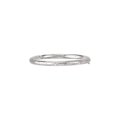 14K White Gold 5.0Mm Filagree Children'S Bangle