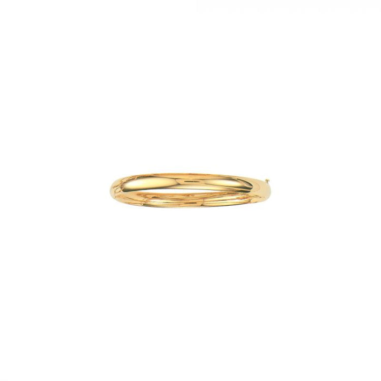 14K Gold Polished 6Mm Bangle