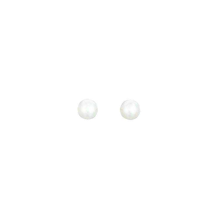 14K Gold 6Mm Pearl Stud Earring