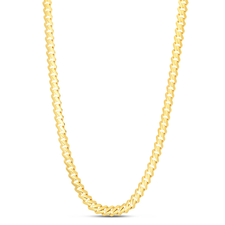 14K 8Mm High Polish Modern Lite Edge  Chain