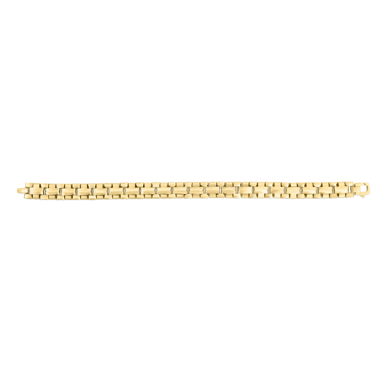 14K 9.4Mm Large Link Panther Bracelet