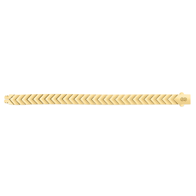 14K Gold Chevron Bracelet