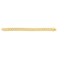 14K Gold Chevron Men'S Bracelet