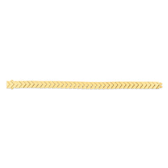 14K Gold Chevron Bracelet