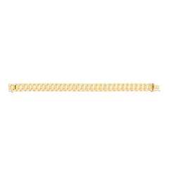 14K 8Mm Railroad Link Bracelet