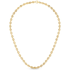 14K Puffed 5.4Mm Mariner Bracelet