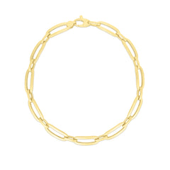 14K Gold 4.6Mm Bombay Paperclip Bracelet