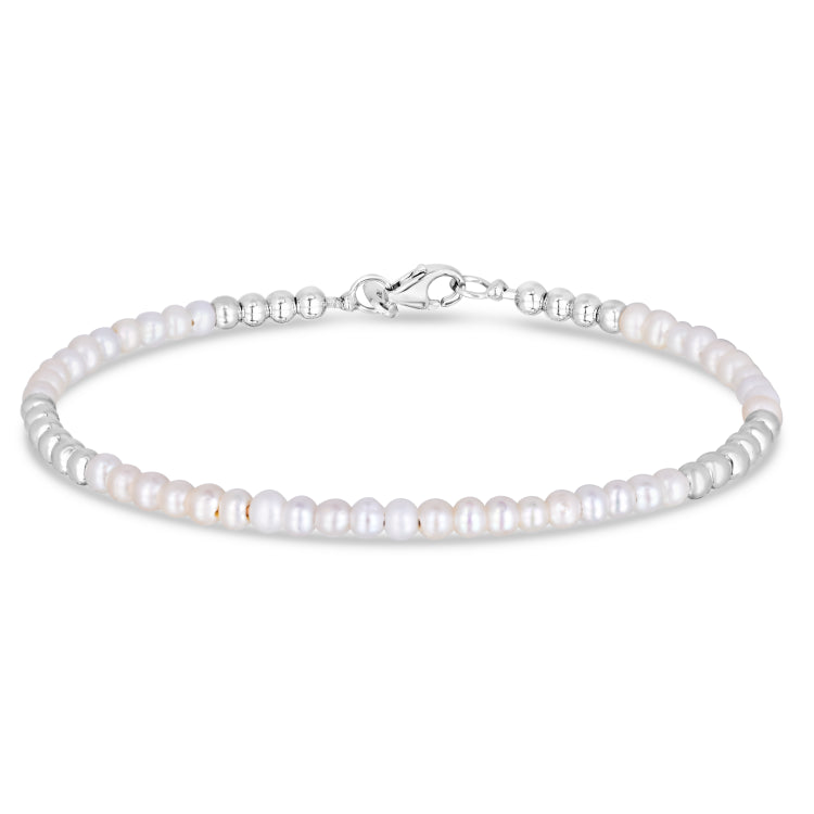 14K Gold & Pearl Bead Bracelet