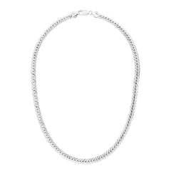 Silver 5.9Mm Oval Gourmette Chain