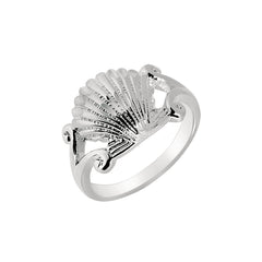 Silver Sea Shell Ring